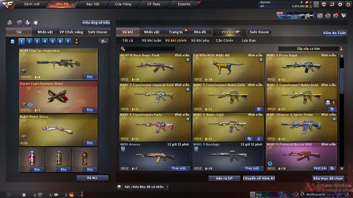 shop acc cf uy tin gia re